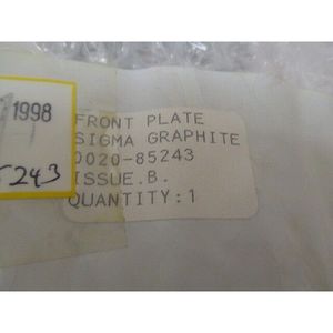 Plaque frontale AMAT 0020-85243, Sigma, Graphite, 395514 - Équipements et pièces semi-conductrices d'occasion fiables à l'échelle mondiale chez - Product Image 5
