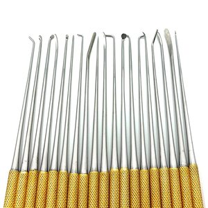 ชุดเครื่องมือผ่าตัดขนาดเล็กแบบตรงชนิด Bayonet สำหรับการปลูกถ่ายฟันเทียม DENTRIC IMPLANTS |   ด้ามจับลายกันลื่นสีเงิน เหล็ก/โลหะ สำหรับเครื่องมือทางประสาทวิทยา - Product Image 1