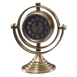 Antique Metal Table <b>Clock</b> Nautical <b>Desk</b> <b>Clock</b> Roman Numerals Stand <b>Clock</b> for Office Tabletop Decoration - Product Image 6