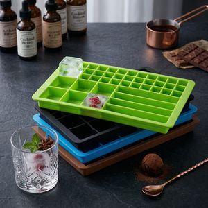 Plateau en silicone alimentaire multi-compartiments, 47 compartiments, réutilisable, écologique, organisateur flexible, pour glaçons et chocolats - Product Image 2