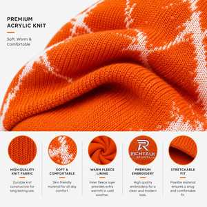 Trending <b>Beanie</b> Computer Knitted 100% Cotton Geometric Pattern Winter Outdoor Cycling Hat Breathable <b>Waterproof</b> Unisex Adult - Product Image 6