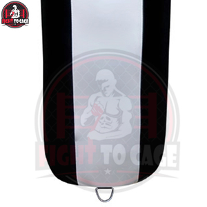 White Black Color Durable Leather Heavy-Duty EPE Filled Shock Absorption Tear Resistant <b>Boxing</b> Angle Uppercut Punching Bag - Product Image 5