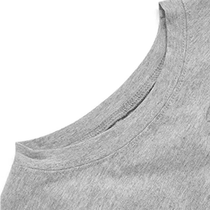 Camiseta Corta para Mujer, Cuello Redondo, Manga Corta, 100% Algodón Jersey, Color Sólido, Estilo Casual para Verano - Product Image 4