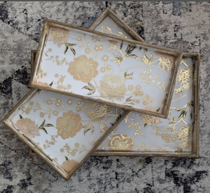 Bandeja de Madera Personalizable Tayyab Handicraft con Esmalte para Uso en el Hogar, Restaurantes, Bares, Hoteles y Bodas - Product Image 3