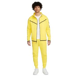 Survêtements deux pièces unisexe en coton délavé avec logo personnalisé, comprenant un pantalon de jogging évasé et un sweat à capuche court, couleur unie, pour hommes et femmes - Product Image 4