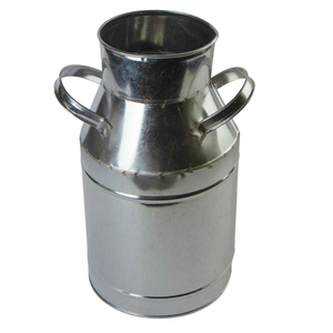 Jardinière en fer galvanisé de style élégant avec poignées pour la maison et le jardin, à usage décoratif - Product Image 2