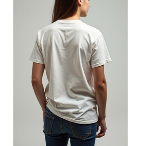 เสื้อยืดผู้หญิงไซส์ใหญ่ สีพื้น คุณภาพสูง โรงงานผลิตโดยตรง รับสกรีนโลโก้ ปักลาย 100% - Product Image 2