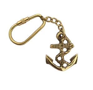 Porte-clés Ancre en Laiton Vintage Nautique Maritime pour Hommes Femmes Sac Voiture Vélo Support Clés Cadeau - Product Image 1