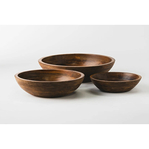 Food Grade Polished Handmade Natural Wood Serving <b>Bowl</b> Eco-Friendly American Style Salad Fruit <b>Snack</b> <b>Bowl</b> Home Party Kitchen - Product Image 1