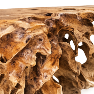 ARTERRA Premium Solid Wood Teak Root <b>Console</b> <b>Table</b> Eco-Friendly Durable Freeform Design Rustic Luxury Living Room Apartment - Product Image 3