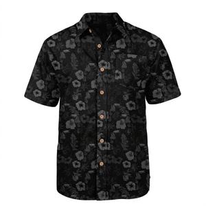 เสื้อเชิ้ตแขนสั้นผู้ชายไซส์ใหญ่ พิมพ์ลายดอกไม้และนก ปกคอปก ติดกระดุม ใส่สบายๆ ในฤดูร้อน ระบายอากาศได้ดี - Product Image 2