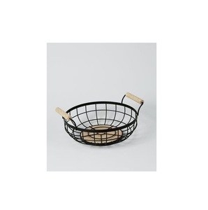 Contemporary 2 Tier Wire Bowl <b>Storage</b> Basket For Fruits Snacks Vegetables With Stylish Home Decor Look - Product Image 3
