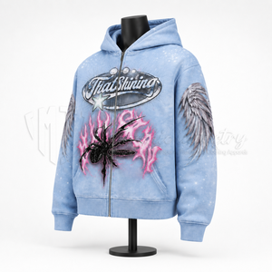 Fabricante de sudaderas con capucha y cremallera personalizadas para hombre, sudadera extragrande estilo streetwear con estampado completo. - Product Image 3
