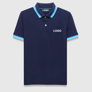 เสื้อโปโลเด็กนักเรียนชาย แขนสั้น สีกรมท่า ผ้าฝ้าย สำหรับชุดนักเรียน - Product Image 3