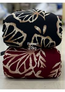 ผ้าเรยอนเนื้อบางเบา 110 GSM 100% พิมพ์ลายแบบดิสชาร์จ แห้งเร็ว ผ้าทอสำหรับตัดเย็บเสื้อผ้าสตรี ชุดเดรส เบลเซอร์ ไซส์ 43/44 ขนาดกว้าง - Product Image 3