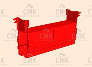 Cubierta de junta para sistema de barra colectora DSL de 4.5m, tipo de junta atornillada, cubierta aislada de 440V para riel de alimentación de grúa EOT, marca CMK - Product Image 2