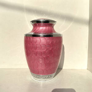 Urne funéraire en aluminium de 10 pouces, finition Meena, personnalisée en gros, avec gravure artistique pour les cendres humaines et d'animaux de compagnie, fournitures funéraires - Product Image 5