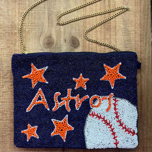 Bolso de mano tipo clutch bordado con cuentas de semillas, tendencia 2024, para mujeres y niñas, hecho a mano, elegante. - Product Image 1