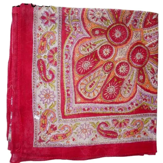 Designer Styles Digital Silk Satin Women Printing Chiffon Silk Scarf For Ladies at wholesale price from Indian SCF-82