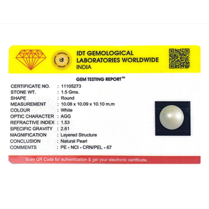 Natural Freshwater Rice-Shaped Loose Pearl-7.5 Carat Certified Wholesale Quality - Product Image 3