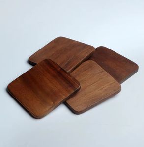 Eco-Friendly Natural <b>Wooden</b> Coaster <b>Set</b> Hot Selling Handmade Product Luxurious Wood <b>Tea</b> Cup Coaster Manufacturer and Exporter - Product Image 4