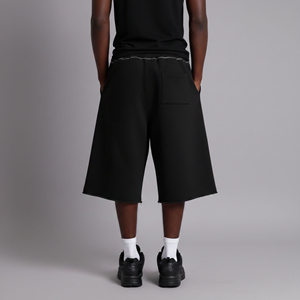 Pantalones Cortos Cargo para Hombre, Corte Clásico, Cintura Elástica, 100% Algodón, Color Negro, Estilo Urbano, con Bolsillos Laterales, Ropa Casual, 2026 - Product Image 6