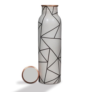 Luxury Multi Set Hammered Copper Hydration <b>Flasks</b> High-Gloss Metallic Finish Reusable Eco-Friendly Water Vessels - Product Image 6