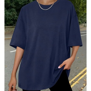 T-shirt de fitness personnalisé pour femmes, couleur unie, tee-shirt de yoga, grande taille, séchage rapide et respirant, F238 - Product Image 4