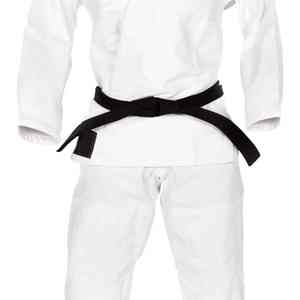 Uniformes de Artes Marciales para Karate, TKD, Jiu Jitsu - Dobok Blanco Personalizado con Impresión de Logotipo Frontal, Transpirable y Duradero - Product Image 3