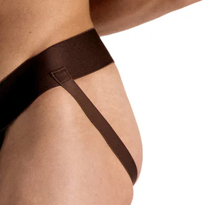 Premium Brown Leather <b>Mens</b> <b>Jockstrap</b> Briefs Lace-Up Front Design Classic Rise Fashion Clubwear Combat Sports Underwear - Product Image 6