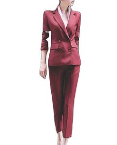 Nouveau dames femmes haute qualité Double boutonnage femmes costumes bureau formel affaires mince femmes costume 2026 - Product Image 2