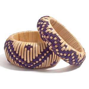 Pulsera colorida para mujer, buen precio, brazalete de ratán tejido, accesorios de playa y verano para chicas - Product Image 5