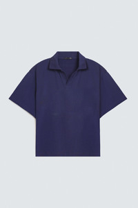 Polo Navideño Verde para Hombre con Estampado de Reno y Copo de Nieve, Manga Corta, Casual, Transpirable, de Poliéster Tejido - Product Image 2