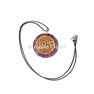 2024 meilleur prix Améthyste Orgonite Heptagon Pendentifs - Product Image 5