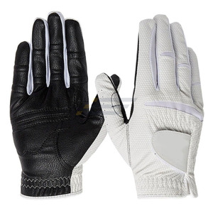 Gants de golf en cuir véritable pour hommes - Respirants, antidérapants, fermeture à scratch souple, pour usage sportif et extérieur - Product Image 4