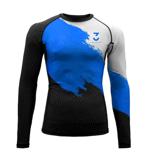 Vente en gros de rashguards confortables pour hommes en Spandex/Polyester, séchage rapide, pour l'été, la plage et le surf, avec coutures haute résistance pour une performance optimale - Product Image 1