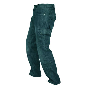 Jeans de Motocicleta para Hombre en Mezclilla Lavada con Bolsillos para Equipo de Protección, Transpirables, Resistentes a la Abrasión, para Todas las Estaciones - Product Image 3