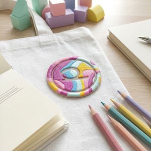 Decorative Custom Embroidery Patches <b>Iron</b> <b>On</b> Chenille Fabric <b>Badges</b> Fashion Clothing Accessories for Hats Jackets Bags Jeans - Product Image 1