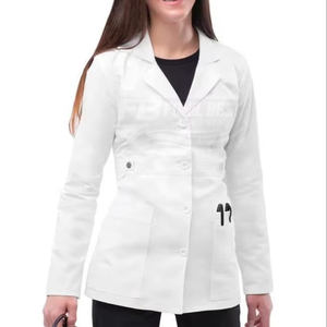 Bata Médica Muy Cómoda para Personal de Hospital y Clínica, Transpirable, Duradera, Ligera, Tejido Jersey de Spandex/Poliéster - Product Image 1