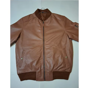 เสื้อแจ็คเก็ตหนังผู้ชายคุณภาพสูง ขนาดใหญ่ ความยาวปานกลาง - Product Image 3