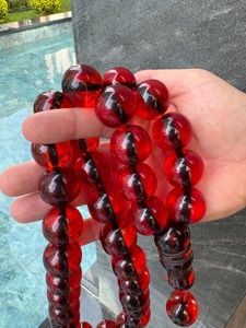 Tasbih de Resina Ecológico Hecho a Mano, Cuentas de Oración Islámicas, Regalo Espiritual, Decoración Pintada a Mano para el Hogar - Product Image 5