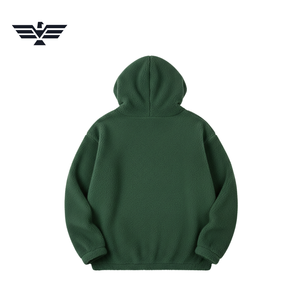 เสื้อฮู้ดดี้ฟลีซโอเวอร์ไซส์ผู้ชาย สีแดง ผ้าพลัฌ มีกระเป๋าจิงโจ้ พิมพ์ลายตัวอักษรนิวยอร์ก ผ้าฝ้าย 100% ระบายอากาศได้ดี พิมพ์ลายด้วยเทคนิคซิลค์สกรีน - Product Image 2