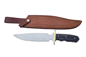Cuchillo de caza premium hecho a mano, de acero inoxidable, hoja fija, full tang, para camping, pesca, senderismo y aventuras al aire libre. - Product Image 4