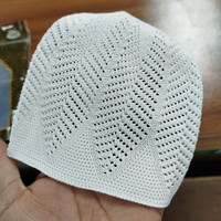Suministro Directo de Fábrica, Disponible en Stock, Precio Económico, Gorro Kufi Musulmán MCH Islámico Religioso de Algodón Tejido Elástico Ajustable de Alta Calidad