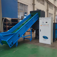 Déchiqueteur de plastique PE rigide pour le recyclage de déchets plastiques larges, machine déchiqueteuse à un seul arbre