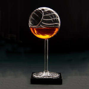 Vaso de Vino Artesanal de Borosilicato Elite, Vaso de Diseño Hecho a Mano, Cristalería de Lujo para Fiestas, Suministro al por Mayor de Fábrica India a Precio de Mayorista - Product Image 1