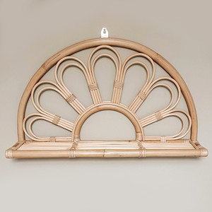 Natural Handmade Leaf Shaped Rattan <b>Shelf</b> for Plants Room Garden Home Decoration <b>Wall</b> <b>Mounted</b> Hanging Rack Plant <b>Shelves</b> - Product Image 4