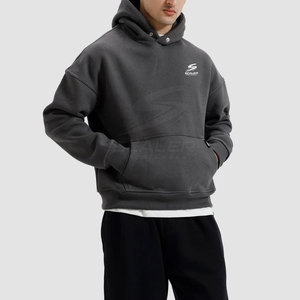 Sudadera con Capucha Extra Grande de Felpa 100% Algodón Premium, de Alta Calidad, Corte Holgado, Informal, Cálida y Elegante para Hombre - Product Image 3
