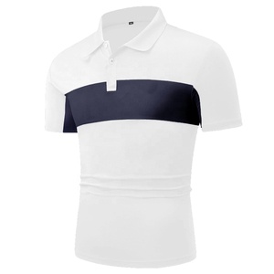 Polo estampado personalizado de manga corta informal para hombre al por mayor camisetas con cuello en contraste nuevo diseño personalizado camiseta de golf para hombre - Product Image 5