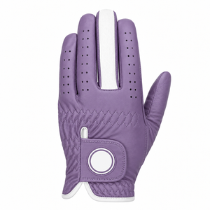 Guante de golf para mano derecha, cuero genuino, transpirable, antideslizante, correa de muñeca ajustable, cierre unisex con gancho y bucle - Product Image 6